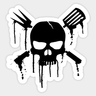 BBQ skull Sticker